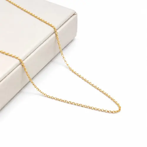 COLAR ELO PORTUGUÊS BANHADO A OURO 18K.