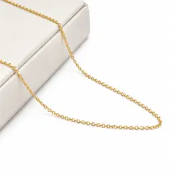 COLAR ELO PORTUGUÊS BANHADO A OURO 18K.
