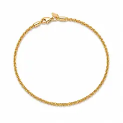 PULSEIRA CORDÃO BAIANO  BANHADO A OURO 18K.