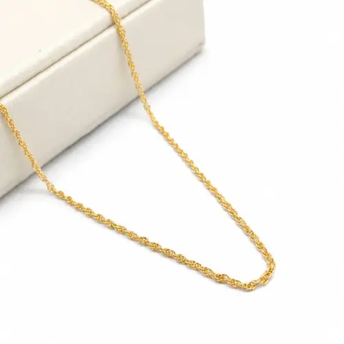 COLAR CORDÃO BAIANO  BANHADO A OURO 18K.