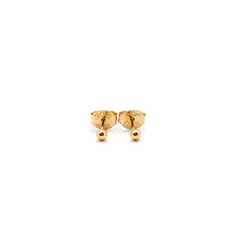 BRINCO BOLA LISO PP BANHADO A OURO 18K