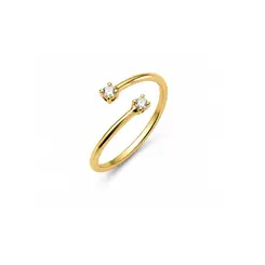 ANEL DUO BANHADO A OURO 18K