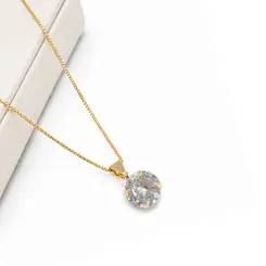 COLAR PONTO DE LUZ BANHADO A OURO 18K