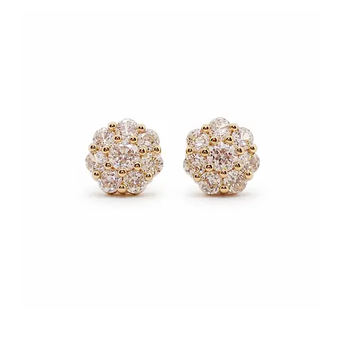 BRINCO FLOR G BANHADO A OURO 18K