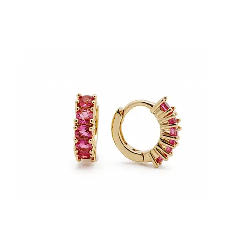 ARGOLA CRAVEJADA P BANHADA A OURO 18K