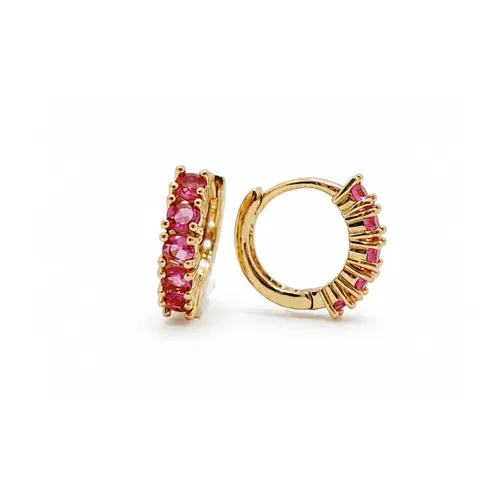 ARGOLA CRAVEJADA G BANHADA A OURO 18K
