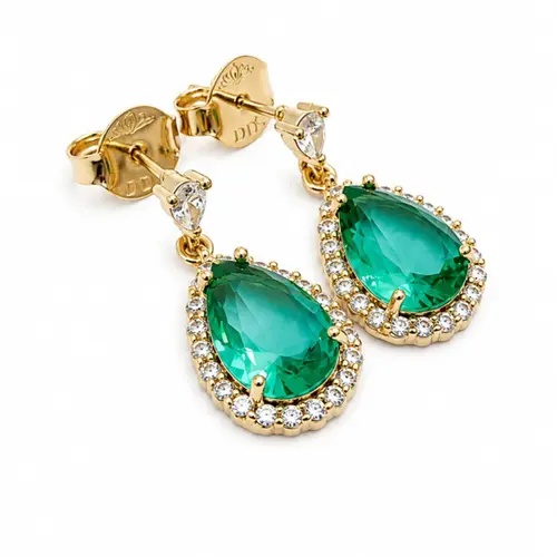BRINCO CRAVEJADO BANHADO A OURO 18K