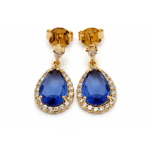 BRINCO CRAVEJADO BANHADO A OURO 18K