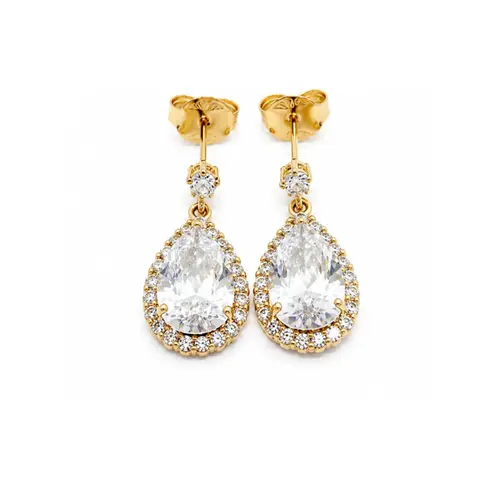 BRINCO CRAVEJADO BANHADO A OURO 18K