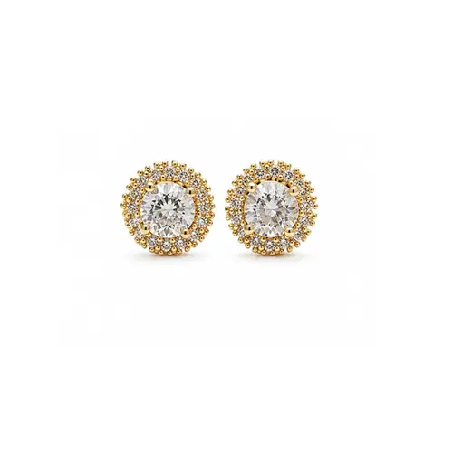 BRINCO REDONDO BANHADO A OURO 18K