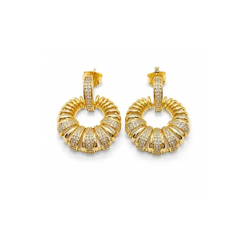 BRINCO REDONDO BANHADO A OURO 18K