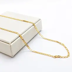 CORRENTE MASCULINA BANHADA A OURO 18K
