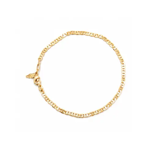 PULSEIRA MASCULINA BANHADA A OURO 18K