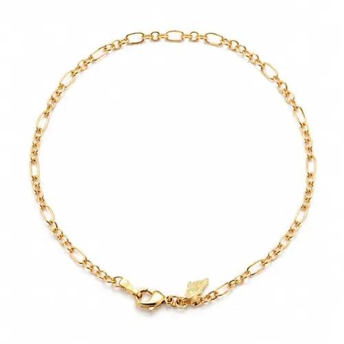 PULSEIRA MASCULINA BANHADA A OURO 18K
