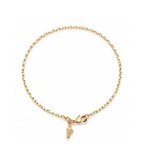 PULSEIRA MASCULINA BANHADA A OURO 18K