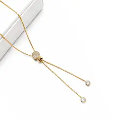 GRAVATA CHUVEIRINHO BANHADA A OURO 18K