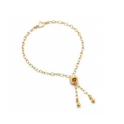 PULSEIRA GRAVATA BANHADA A OURO 18K