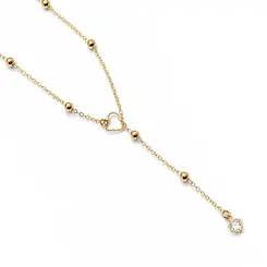 GRAVATA ESFERAS BANHADA A OURO 18K
