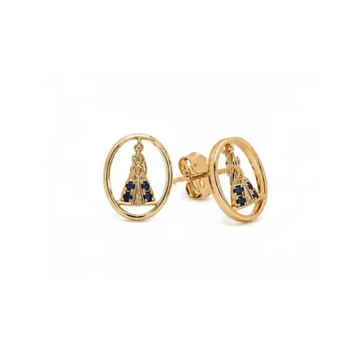 BRINCO SANTA BANHADO A OURO 18K