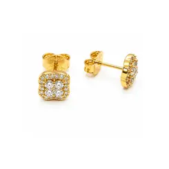 BRINCO TREVO BANHADO A OURO 18K