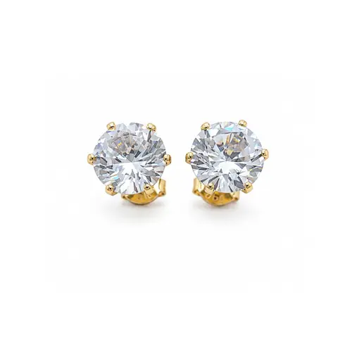 BRINCO PONTO DE LUZ GG BANHADO A OURO 18K