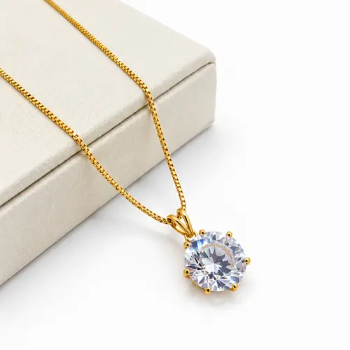 COLAR PONTO DE LUZ GG BANHADO A OURO 18K
