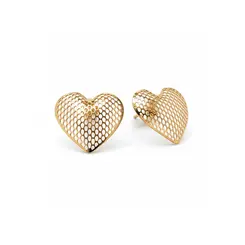 BRINCO CORAÇÃO LISO BANHADO A OURO 18K