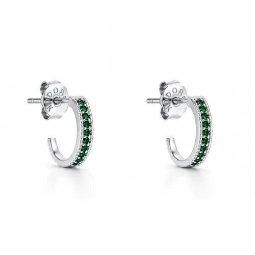 ARGOLA VERDE M BANHADA A OURO BRANCO