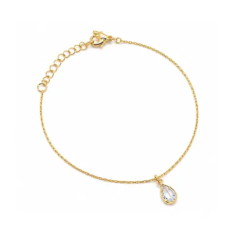 PULSEIRA GOTA BANHADA A OURO 18K