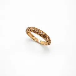 ANEL APARADOR BANHADO A OURO 18K.