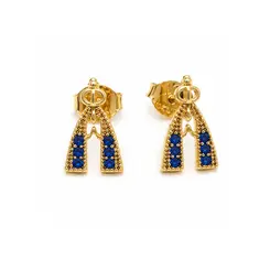 BRINCO NOSSA SENHORA BANHADO A OURO 18K.