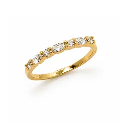 ANEL APARADOR BANHADO A OURO 18K