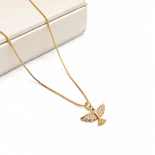 COLAR DIVINO BANHADO A OURO 18K.