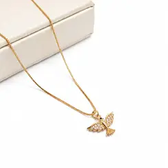 COLAR DIVINO BANHADO A OURO 18K.