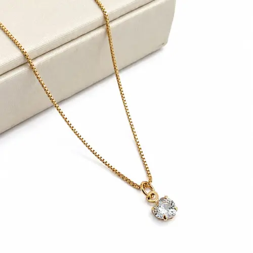 COLAR PONTO DE LUZ CORAÇÃO  BANHADO A OURO 18K.