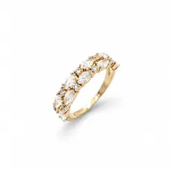 ANEL APARADOR BANHADO A OURO 18K.